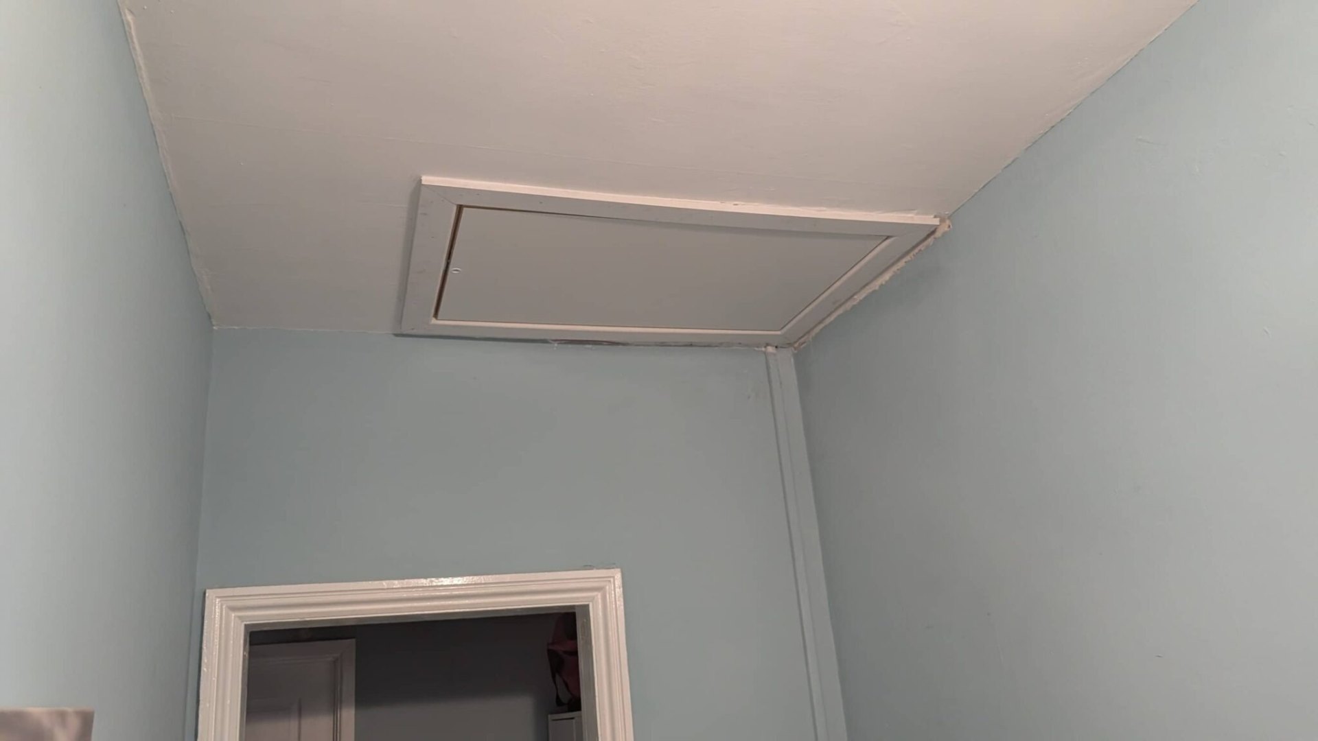 Loft boarding install with hatch cut neatly into floor