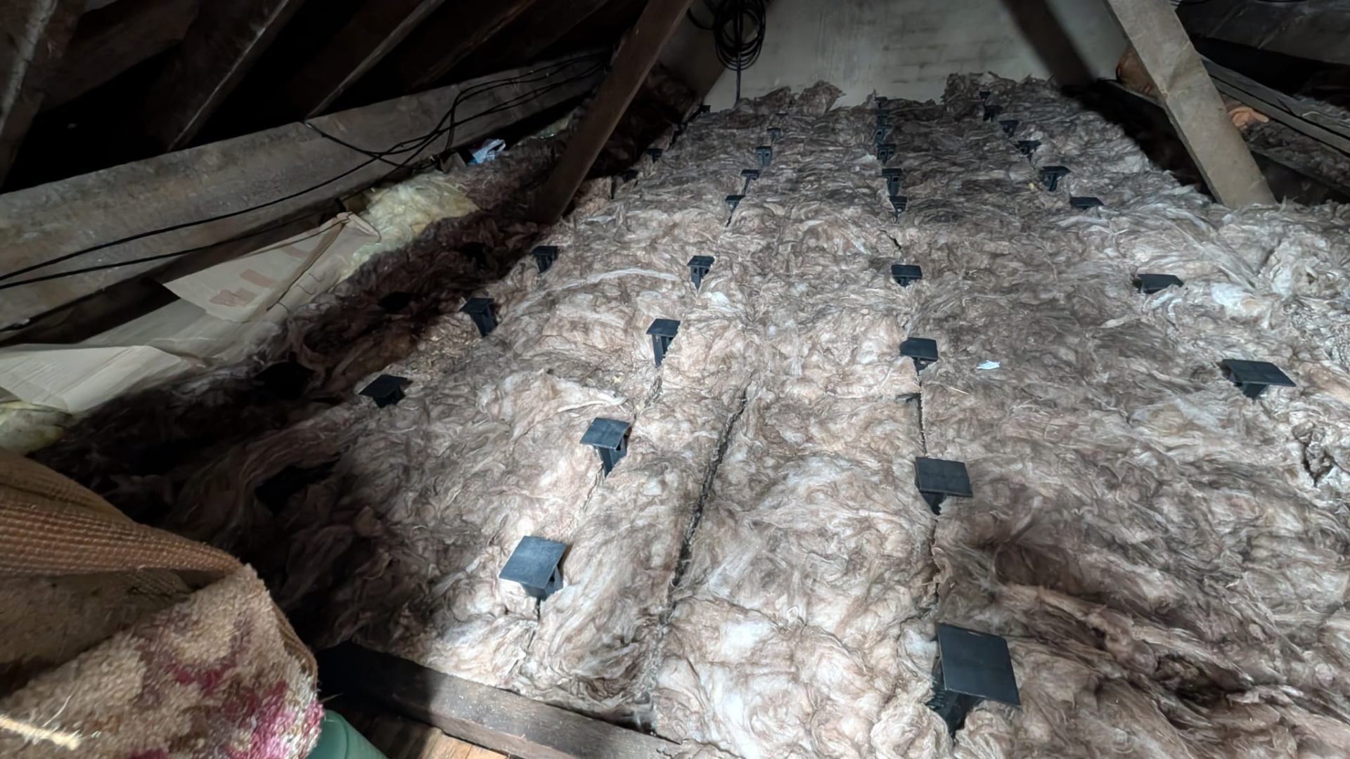 Loft boarding completed with neat hatch cut